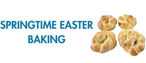 Springtime Easter baking in the food room!